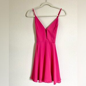 bebe Hot Pink Skater Dress
